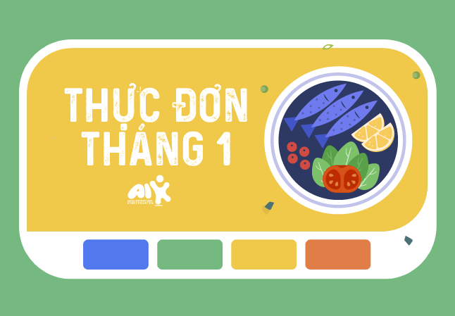 Thực đơn tháng 1 năm 2024