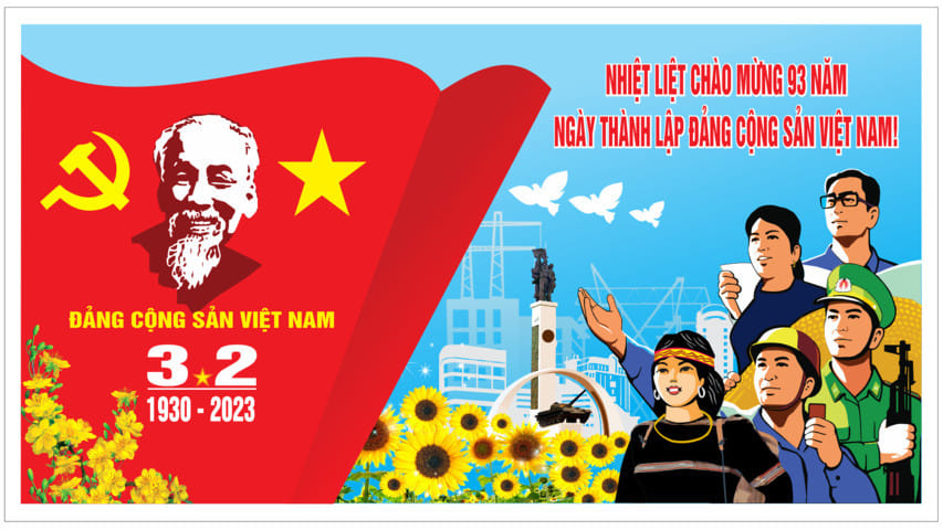 Chào mừng 93 năm ngày thành lập Đảng cộng sản Việt Nam (3/2/1930 _ 3/2/2023)